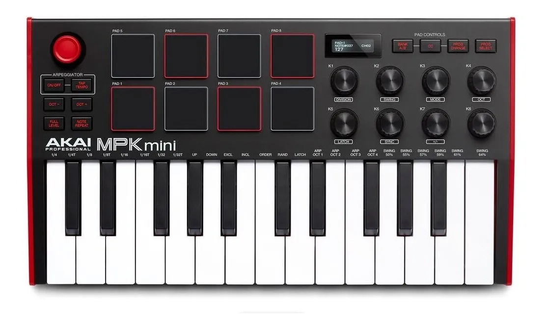 Akai MPK Mini MK3 c/ 25