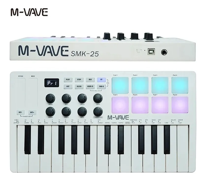 Controlador M-VAVE SMK 25 MIDI