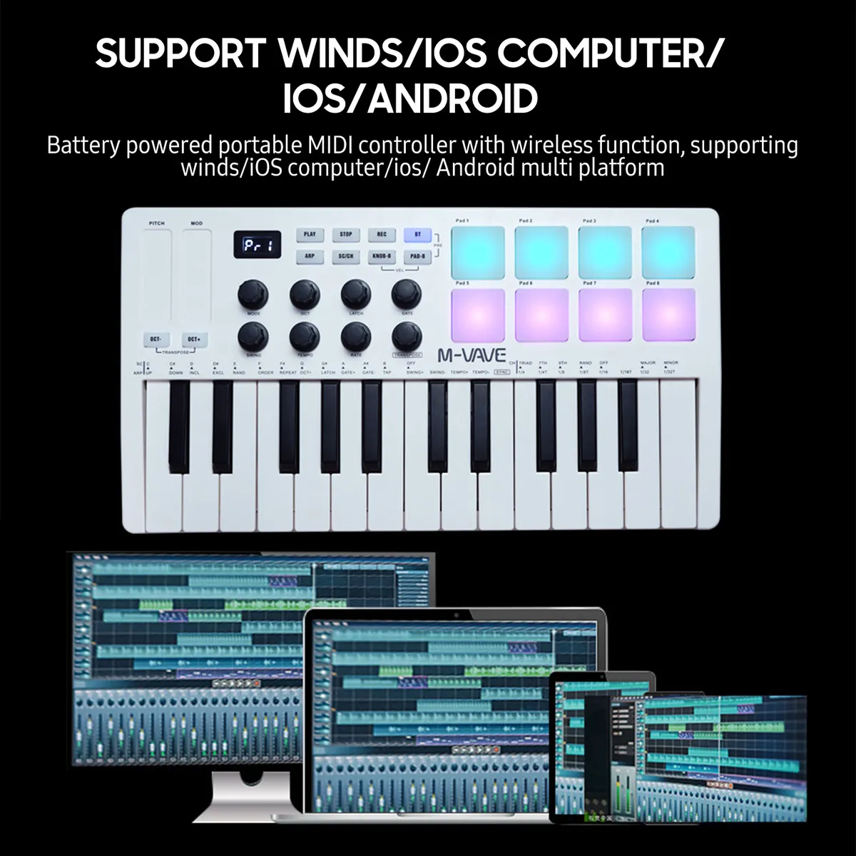 Controlador M-VAVE SMK 25 MIDI - Imagem 2