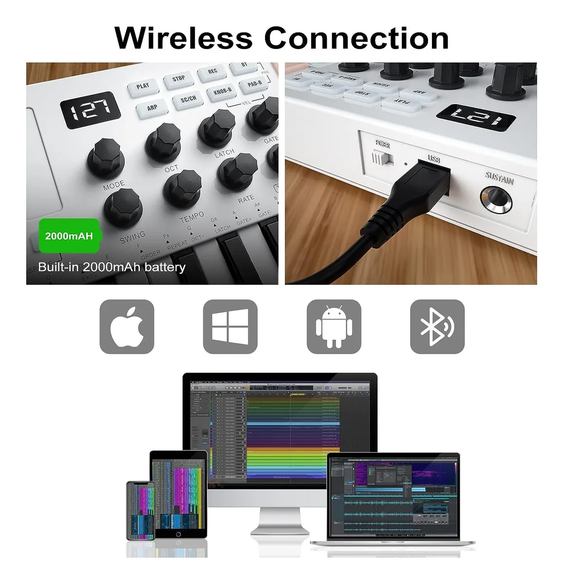 Controlador M-VAVE SMK 25 MIDI - Imagem 4